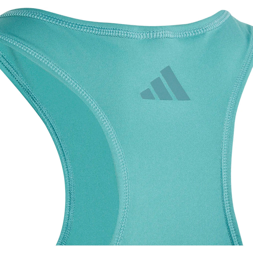 Girls` Club Tennis Tank Powder Teal Apparel Adidas