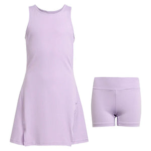 Girls` Club Tennis Dress Powder Plum Apparel Adidas