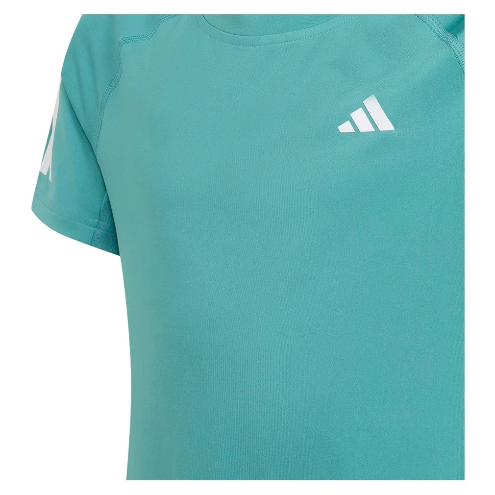 Girls` Club Tennis Tee Powder Teal Apparel Adidas