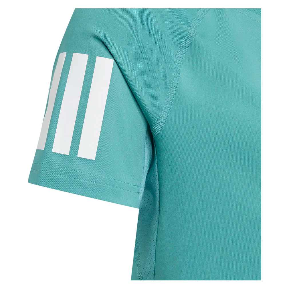 Girls` Club Tennis Tee Powder Teal Apparel Adidas