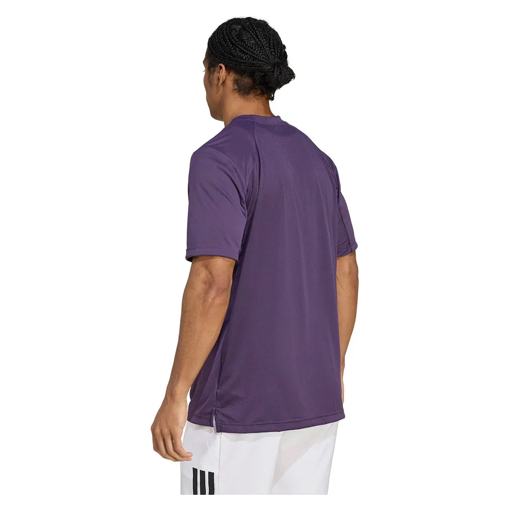 Men`s Club Tennis Top Aurora Plum Apparel Adidas