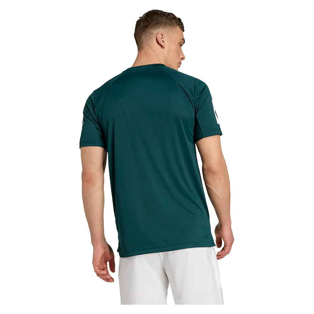Men`s Club 3 Stripes Tennis Top Aurora Ivy Apparel Adidas