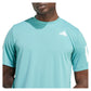 Men`s Club 3 Stripes Tennis Top Powder Teal Apparel Adidas