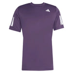 Men`s Club 3 Stripes Tennis Top Aurora Plum Apparel Adidas