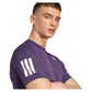 Men`s Club 3 Stripes Tennis Top Aurora Plum Apparel Adidas