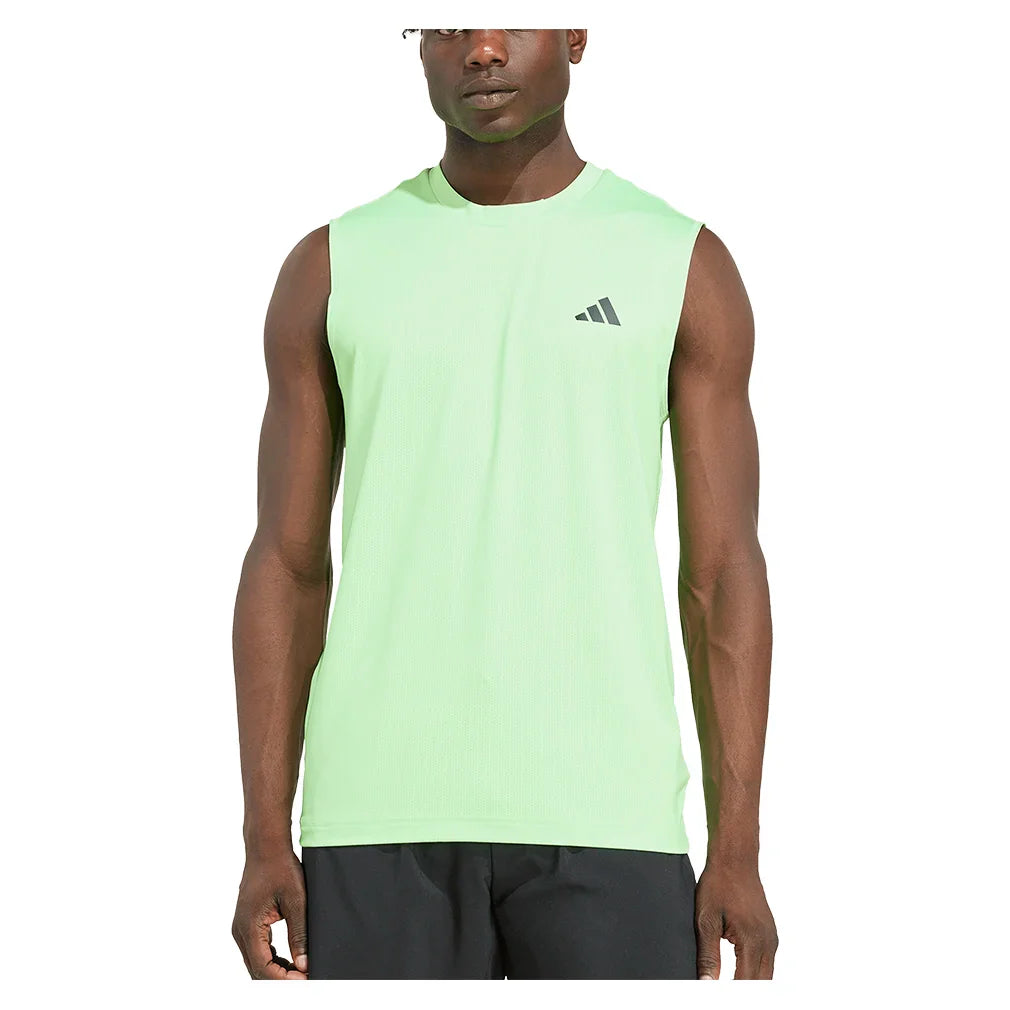 Men's Club Tennis Tank Lime Burst Apparel Adidas