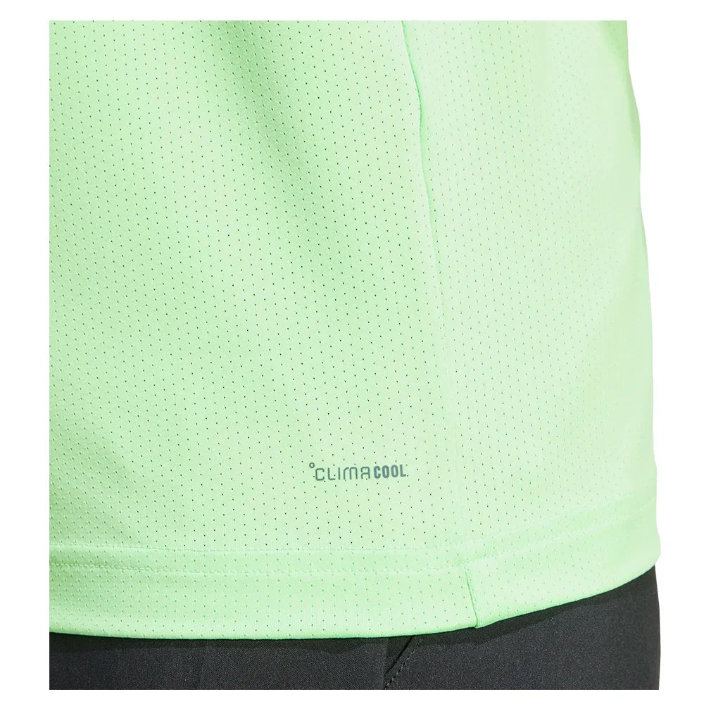 Men's Club Tennis Tank Lime Burst Apparel Adidas