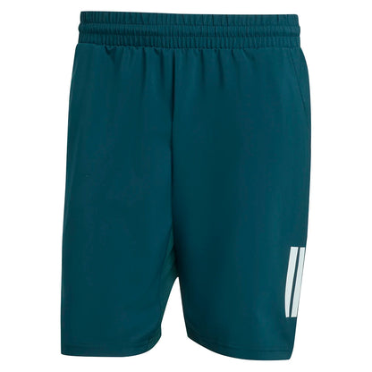 Men`s Club 3 Stripes 9 Inch Tennis Short Aurora Ivy Apparel Adidas