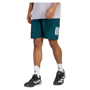 Men`s Club 3 Stripes 9 Inch Tennis Short Aurora Ivy Apparel Adidas