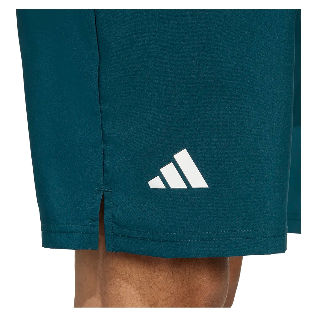 Men`s Club 3 Stripes 9 Inch Tennis Short Aurora Ivy Apparel Adidas