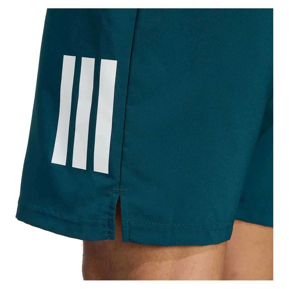 Men`s Club 3 Stripes 9 Inch Tennis Short Aurora Ivy Apparel Adidas