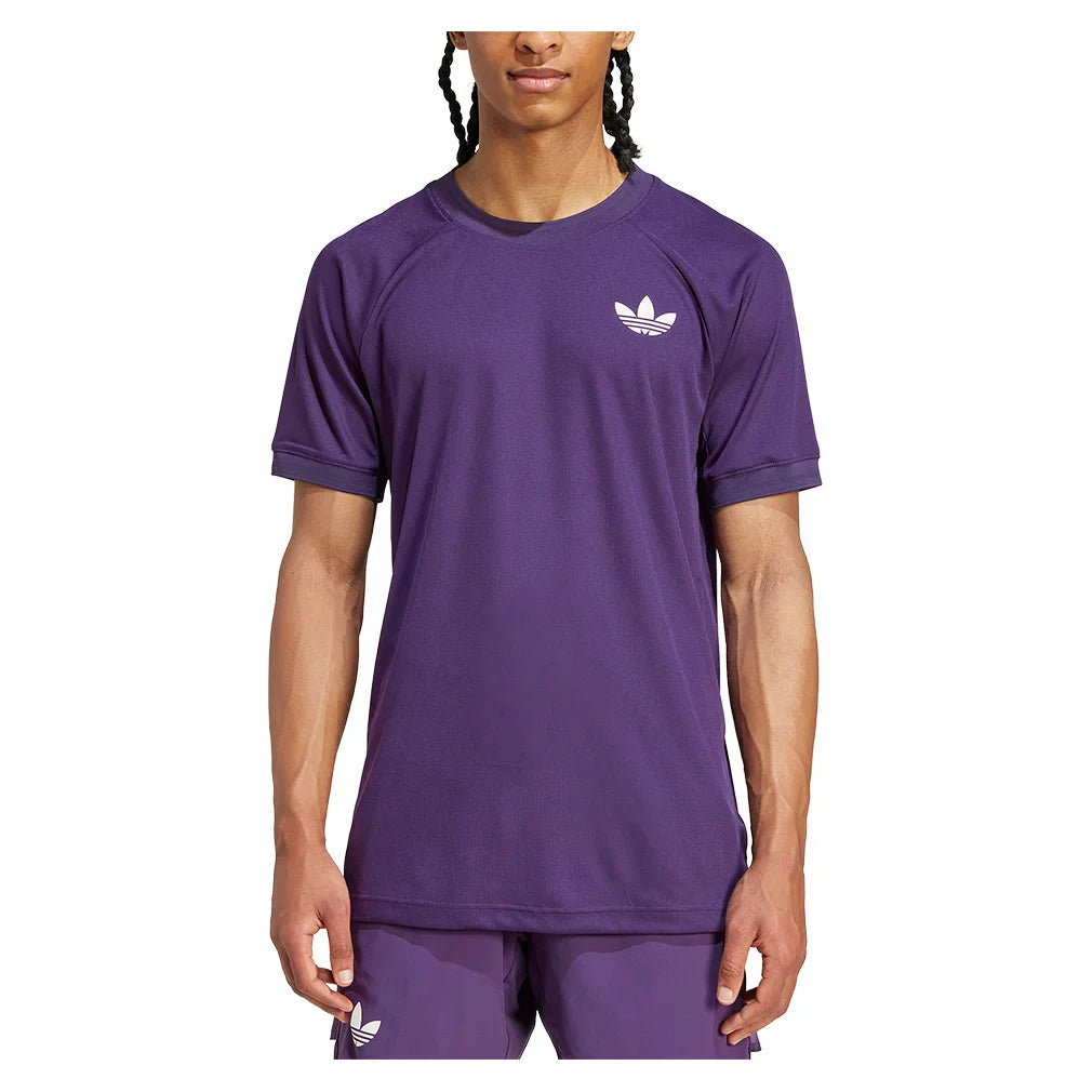 Men`s Pro FreeLift Tennis Top Aurora Plum Apparel Adidas