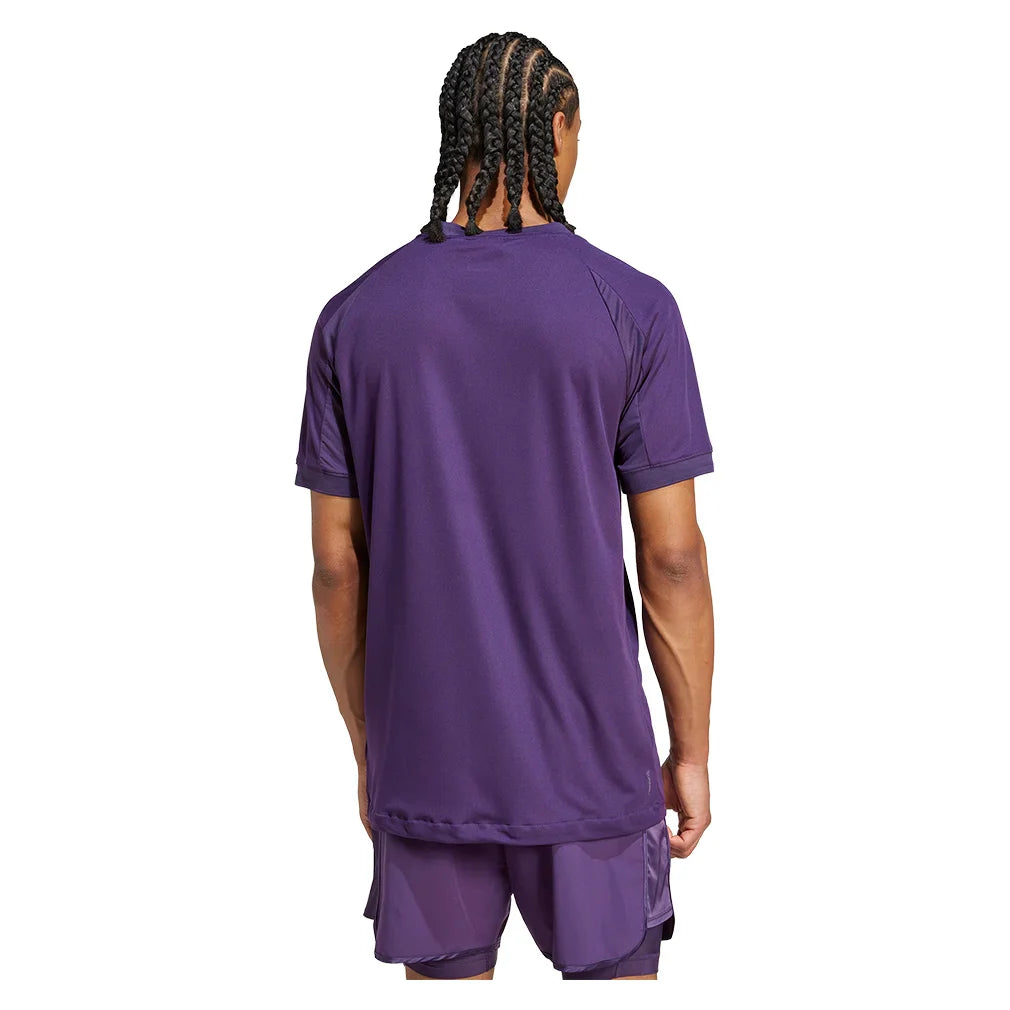 Men`s Pro FreeLift Tennis Top Aurora Plum Apparel Adidas