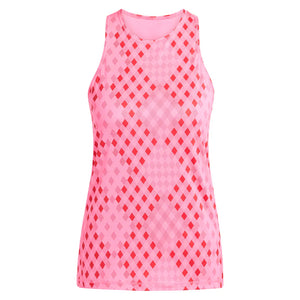 Women`s Club Graphic Tennis Tank Lucid Pink and Better Scarlet Apparel Adidas