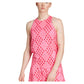 Women`s Club Graphic Tennis Tank Lucid Pink and Better Scarlet Apparel Adidas