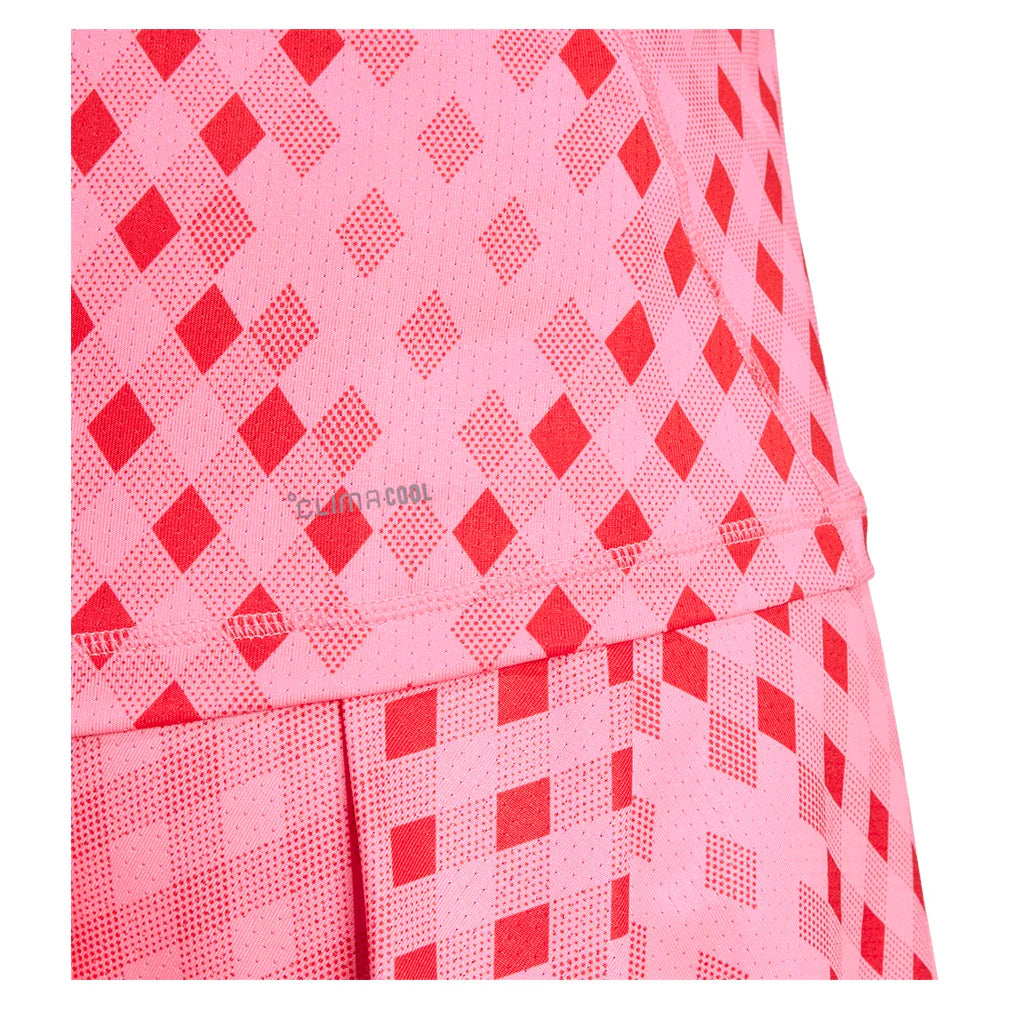 Women`s Club Graphic Tennis Tank Lucid Pink and Better Scarlet Apparel Adidas