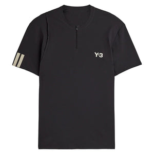 Men`s Y-3 Zip Tennis Top Black Apparel Adidas