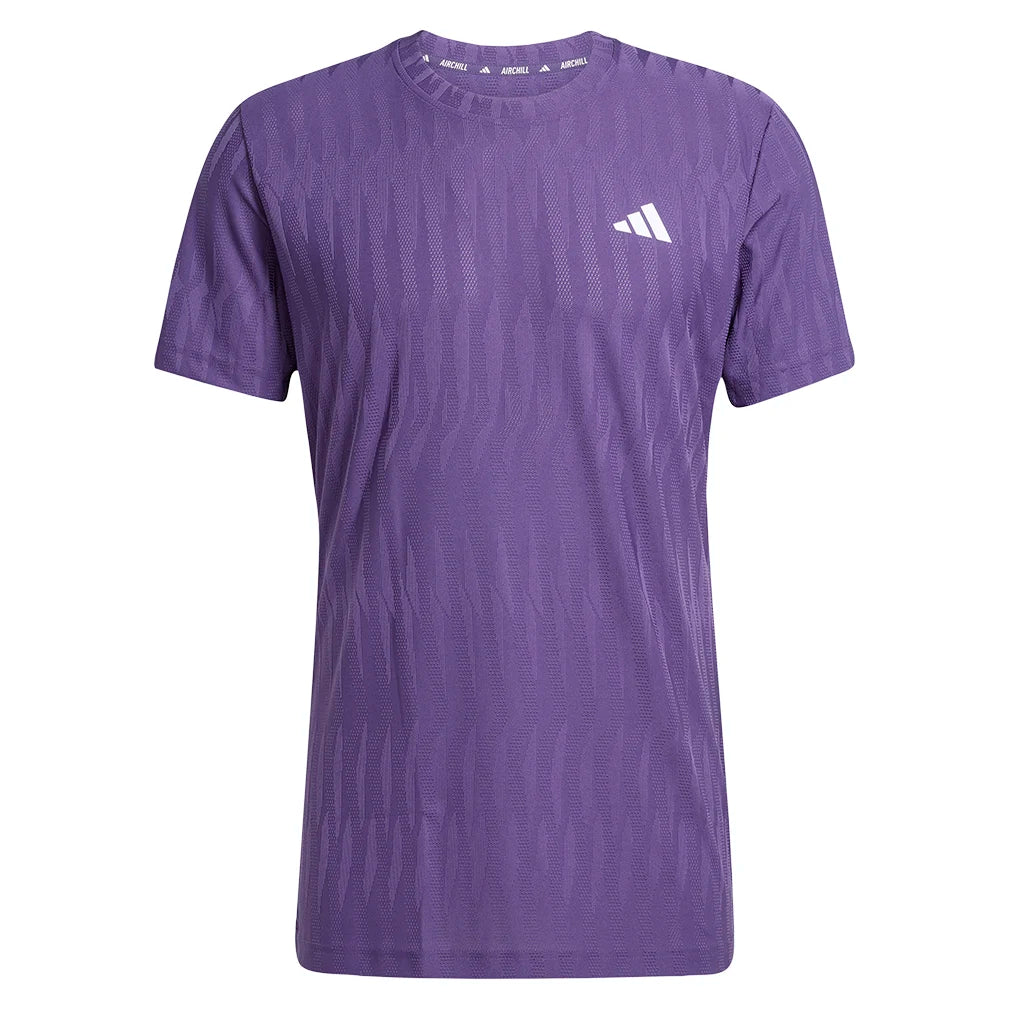Men`s FreeLift Tennis Top Aurora Plum Apparel Adidas