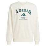 Men`s Heritage Graphic Long Sleeve Tennis Crew Chalk White and Aurora Ivy Apparel Adidas