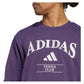 Men`s Heritage Graphic Long Sleeve Tennis Crew Aurora Plum Apparel Adidas
