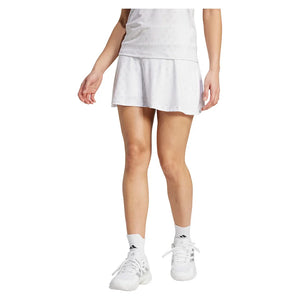 Women`s Club Graphic Tennis Skort White and Dash Grey Apparel Adidas