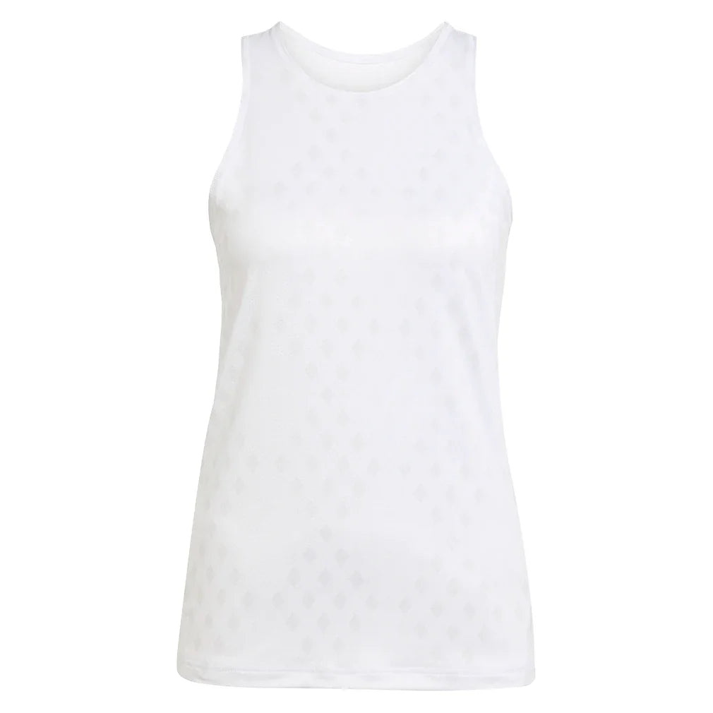 Women`s Club Graphic Tennis Tank White and Dash Grey Apparel Adidas