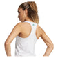 Women`s Club Graphic Tennis Tank White and Dash Grey Apparel Adidas