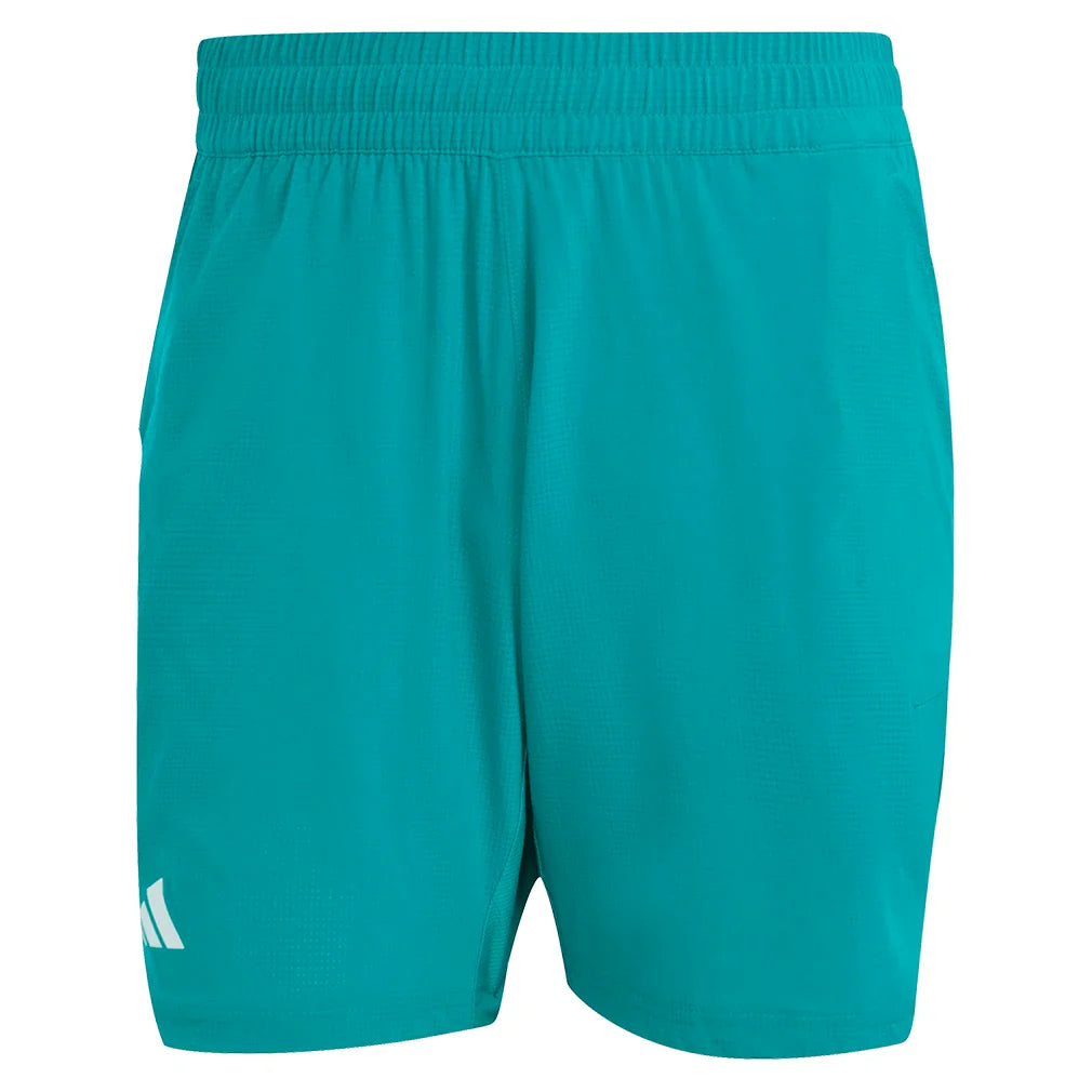 Men`s Ergo 7 Inch Tennis Shorts Pure Teal Apparel Adidas