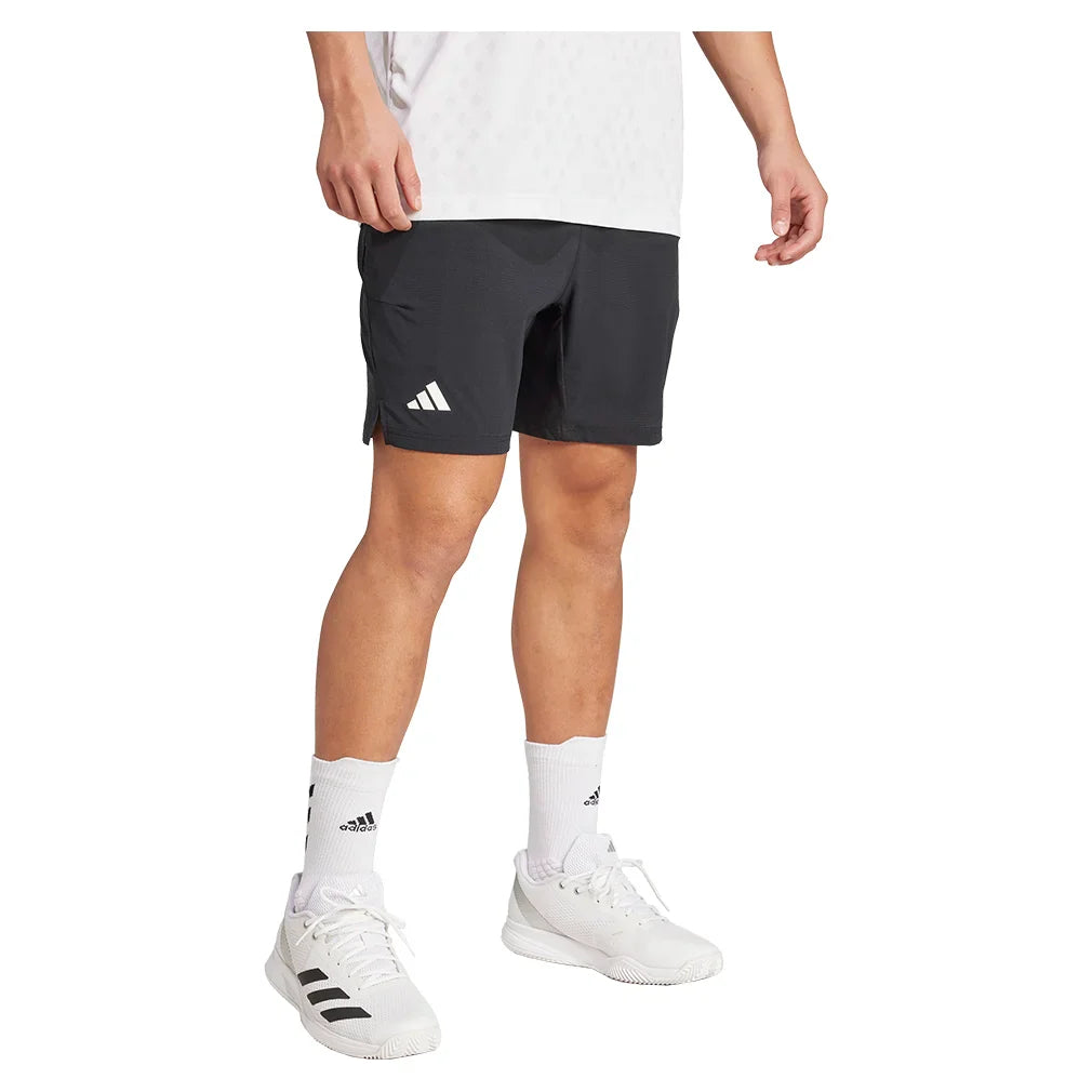 Men`s Ergo 7 Inch Tennis Shorts Black Apparel Adidas