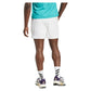 Men`s Ergo 9 Inch Tennis Shorts White Apparel Adidas