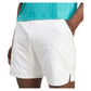 Men`s Ergo 9 Inch Tennis Shorts White Apparel Adidas