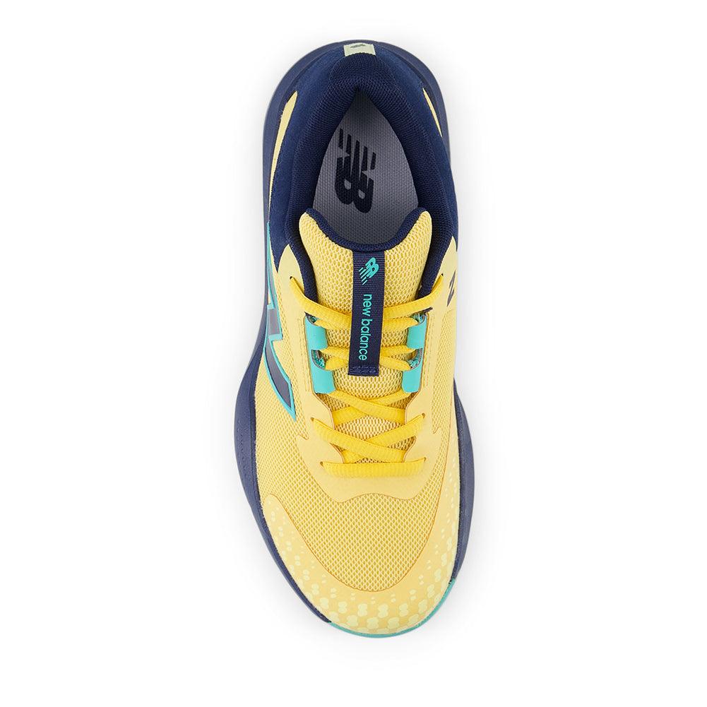 Juniors` 996v6 Tennis Shoes Clementine and Navy Footwear New Balance