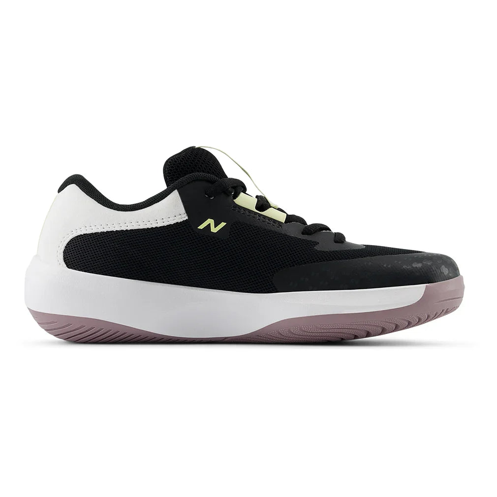 Juniors` 996v6 Tennis Shoes Black and White Footwear New Balance