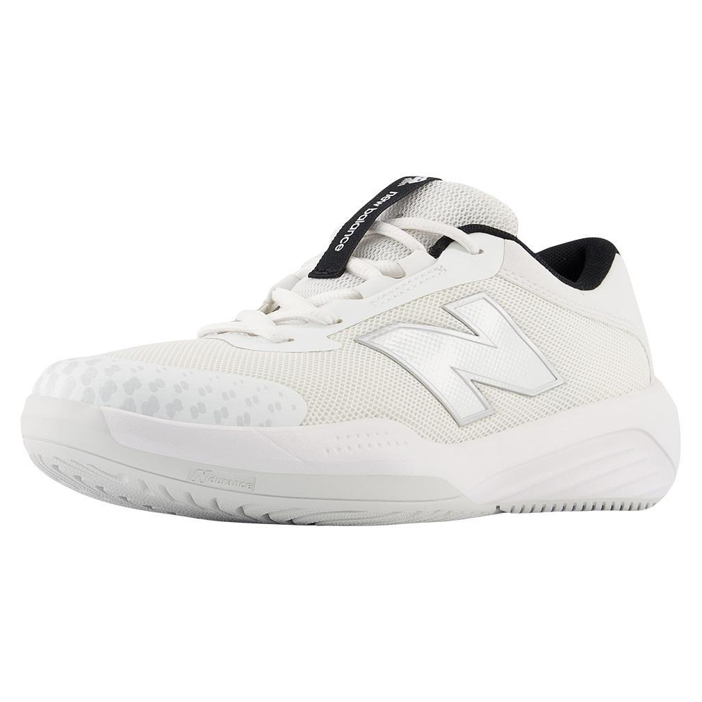Juniors' 996v6 Tennis Shoes White and Black Footwear New Balance