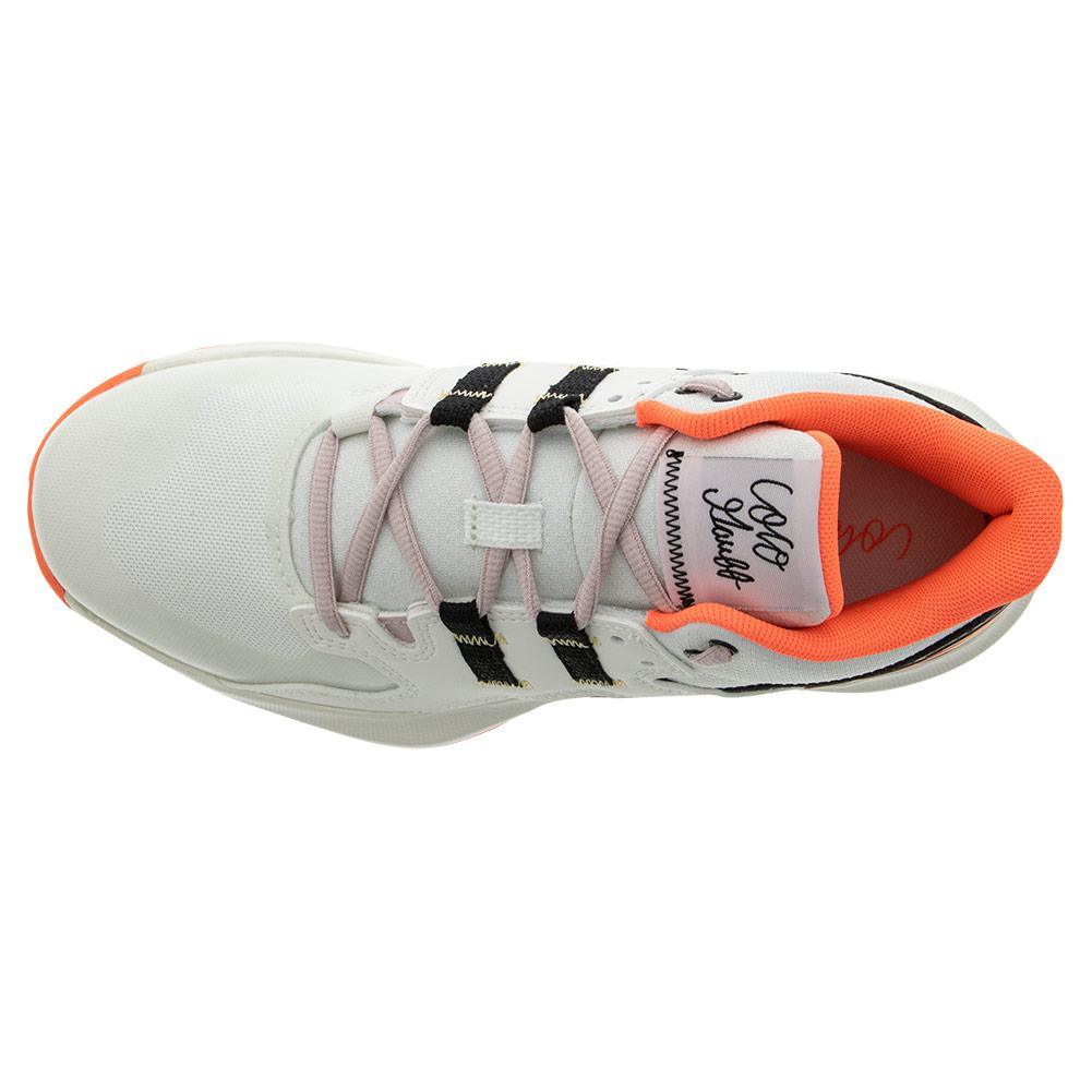 Juniors` Coco CG1 Tennis Shoes Sea Salt and Neon Dragonfly Footwear New Balance