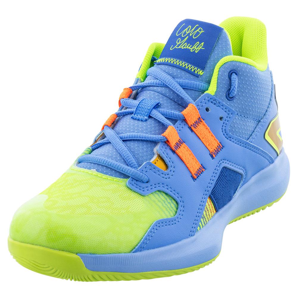 Juniors` Coco CG1 Tennis Shoes Blue and Green Footwear New Balance