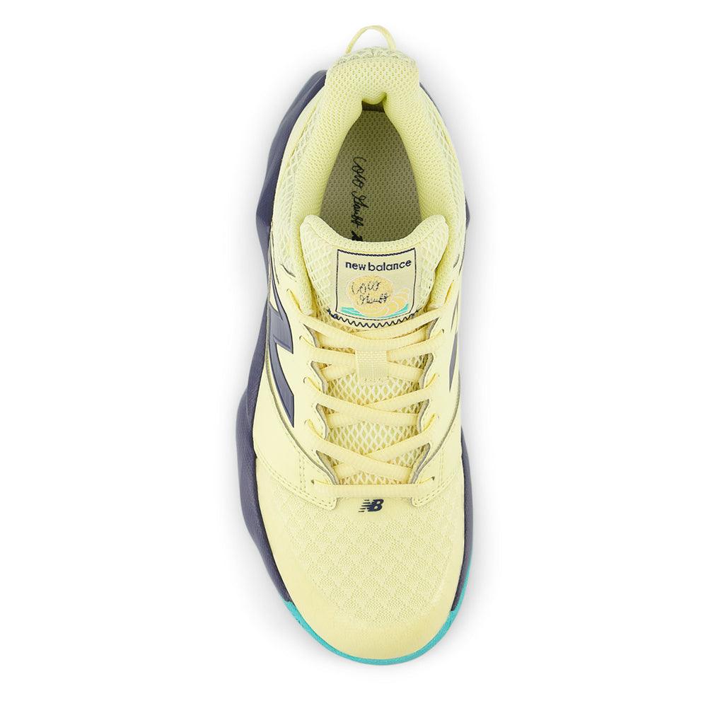 Juniors` Coco CG2 Tennis Shoes Parchment and Navy Footwear New Balance