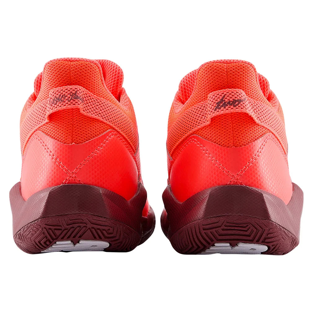 Juniors` Coco CG2 Tennis Shoes Urgent Red and Monarch Burgundy Footwear New Balance