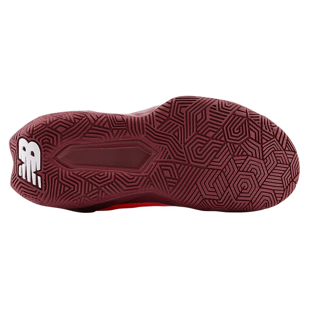 Juniors` Coco CG2 Tennis Shoes Urgent Red and Monarch Burgundy Footwear New Balance