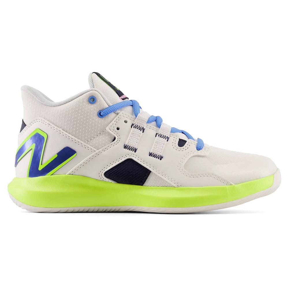 Juniors` Coco CG1 Tennis Shoes White and Hi-lite Footwear New Balance
