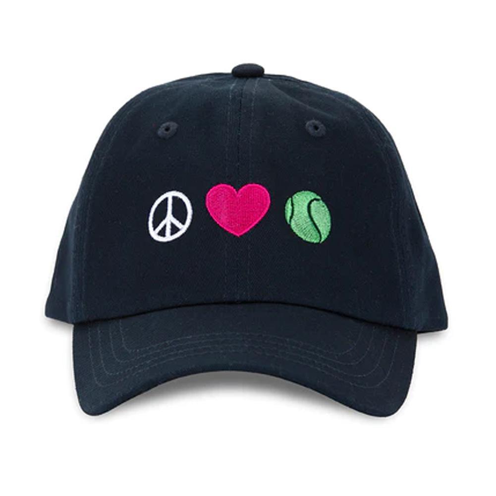 Kids Tennis Camper Hat Peace Love Tennis Ame And Lulu