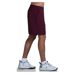 Men's Ripstop 7 Inch Tennis Short Wine Apparel K-Swiss