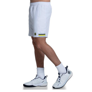 Men`s Counter 7 Inch Tennis Short White Apparel K-Swiss