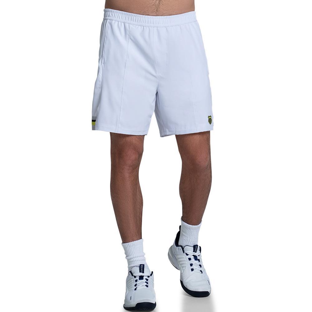 Men`s Counter 7 Inch Tennis Short White Apparel K-Swiss
