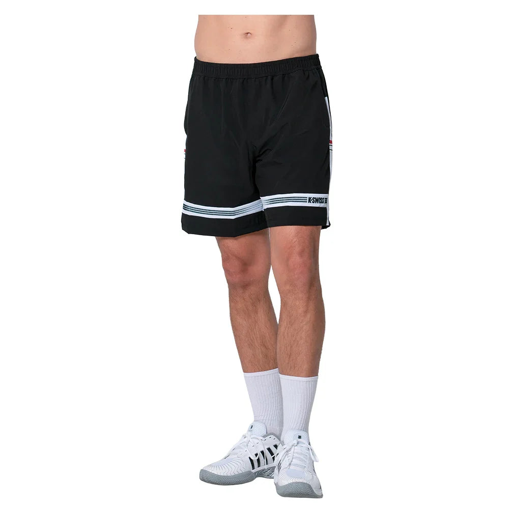 Men's Descent 7 Inch Tennis Shorts Black Apparel K-Swiss