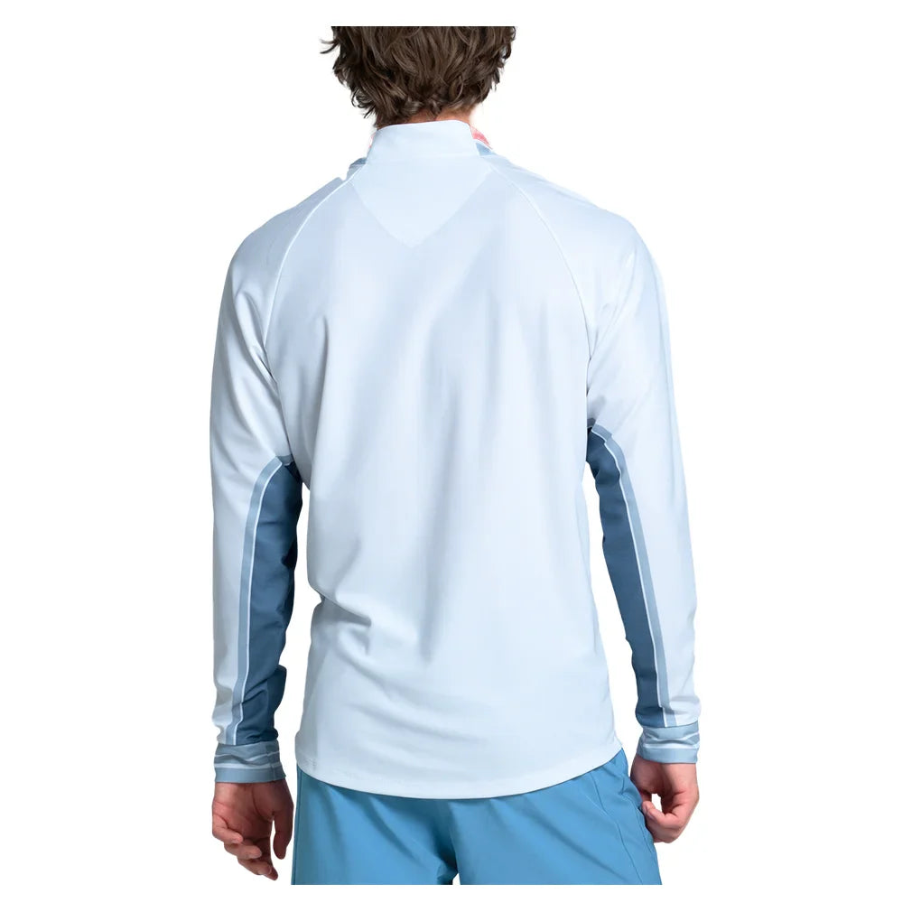 Men`s Apollo 1/4 Zip Long Sleeve Tennis Top Infinity Apparel K-Swiss