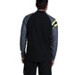 Men`s Striker 1/4 Zip Long Sleeve Tennis Top Black Apparel K-Swiss