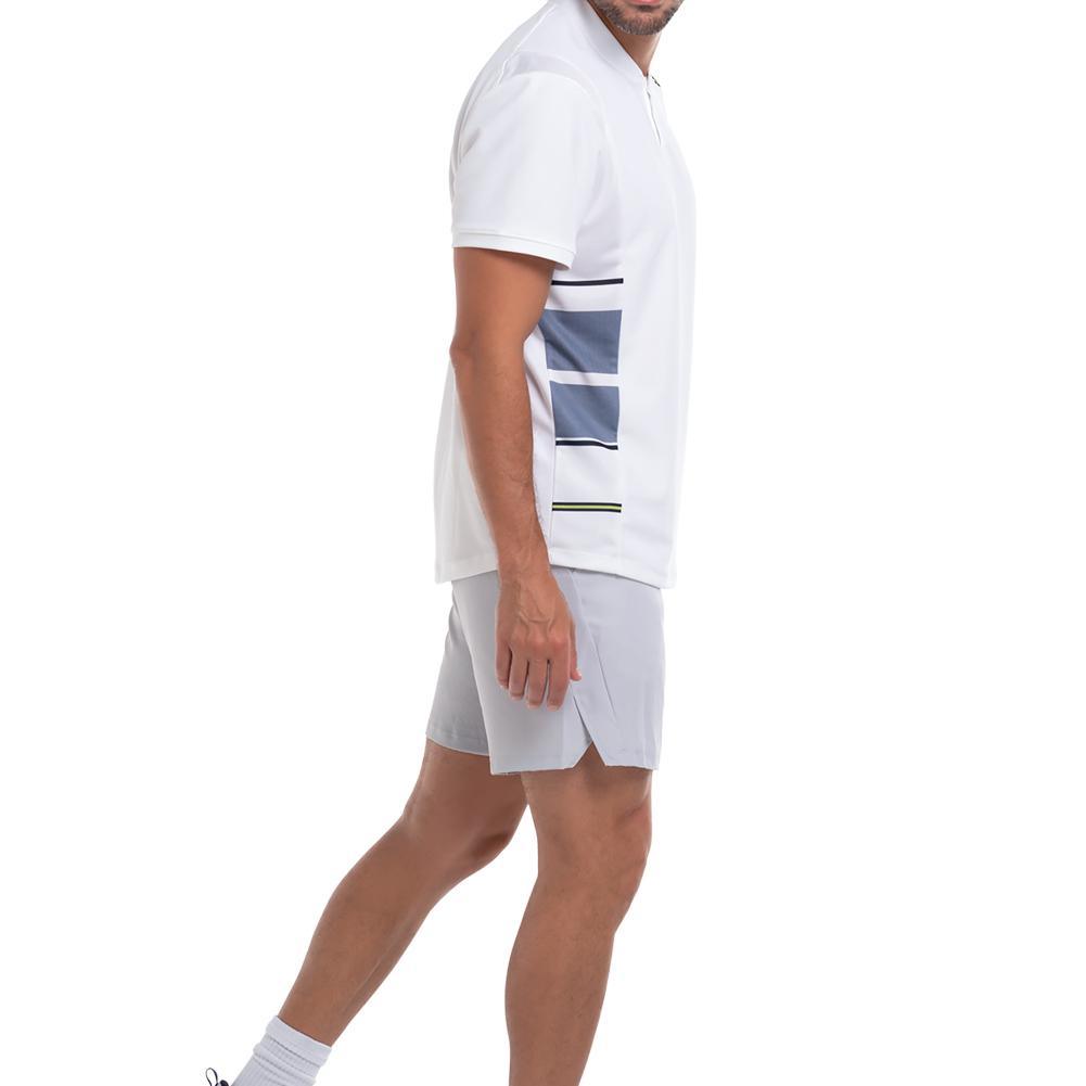 Men's Arise Short Sleeve Tennis Henley White Apparel K-Swiss