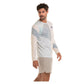 Men's Blue Heat Long Sleeve Tennis Top Star White Apparel K-Swiss