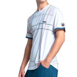 Men`s So Cal Short Sleeve Tennis Top Moonstruck Apparel K-Swiss